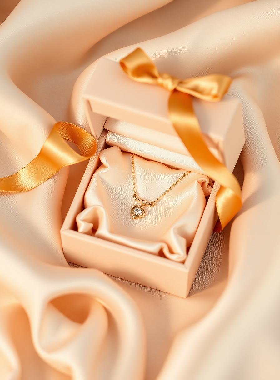 Caixa presente Marggoh com colar